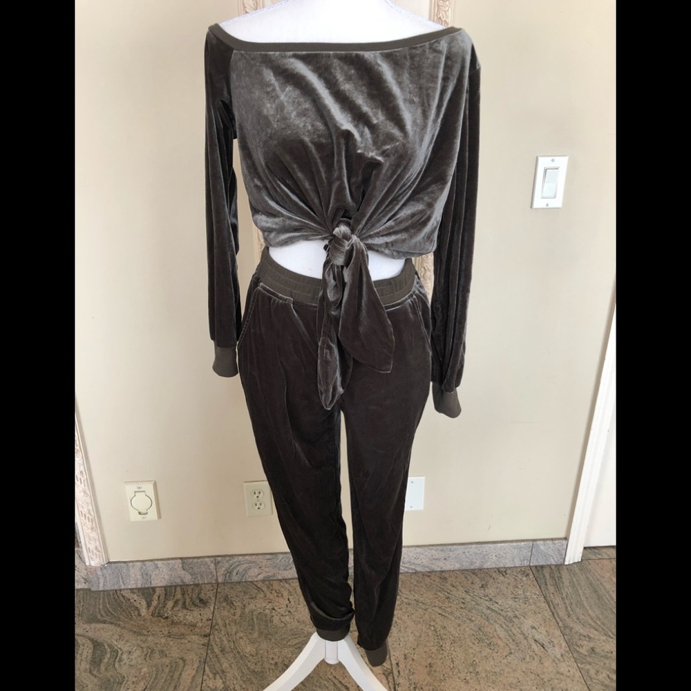 Olive green track suit